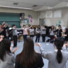 「石田くみ子依頼講師」大冠高校第三学年音楽科開講科目「手作りコンサート」手話ダンス（サインランゲージ・ダンス）の実習・表現指導